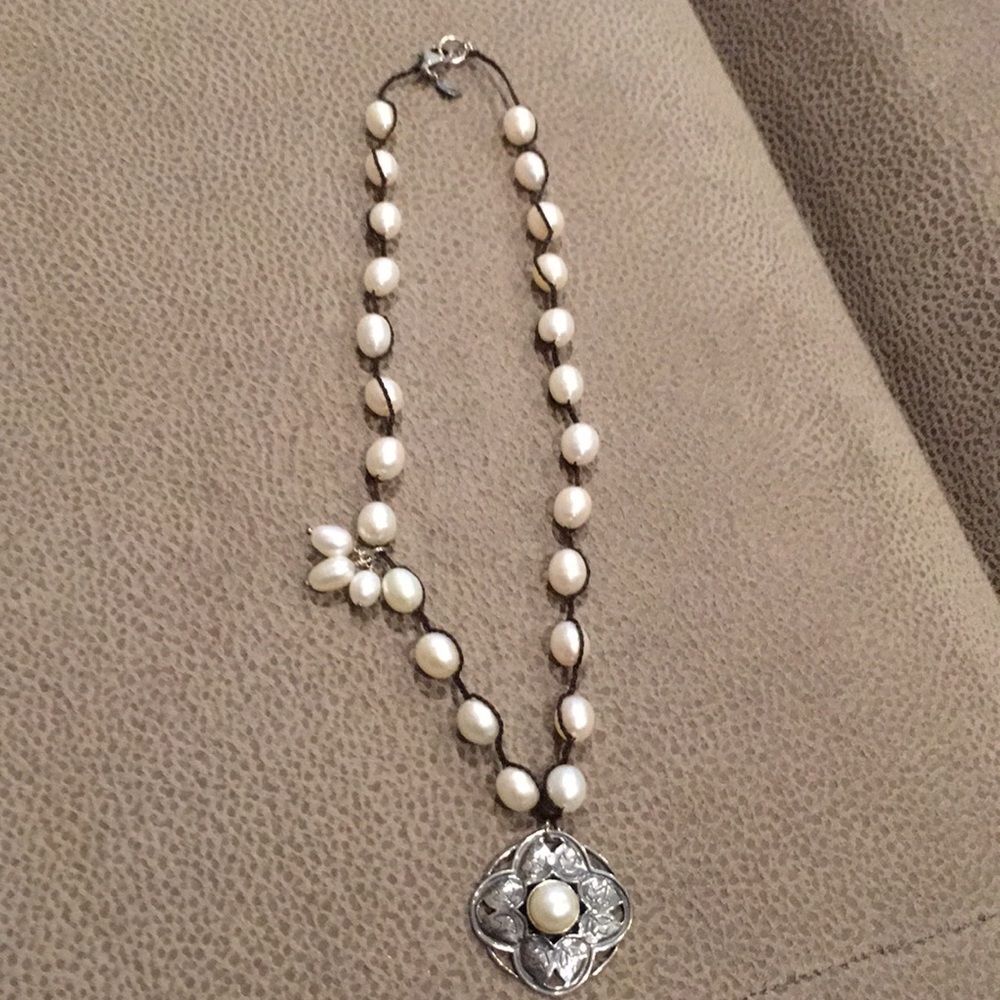 Silpada Pearl Sterling Silver Necklace
